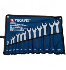 CWIS0012 Набор гаечных комбинированных ключей THORVIK 12 шт, 1/4-15/16, в сумке