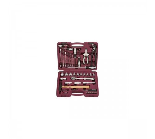 Набор инструмента универсальный THORVIK UTS0056 1/4", 1/2" DR (56 предмета) кейс