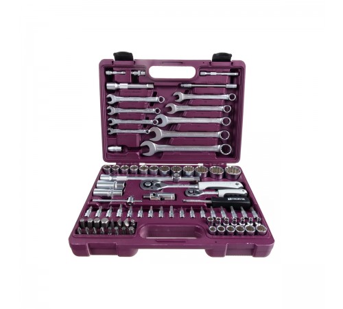 Набор инструмента универсальный THORVIK UTS0082MP 1/4", 1/2" DR (82 предмета) кейс