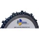 545125 Диск цепной отрезной для УШМ 125х22,23/3T