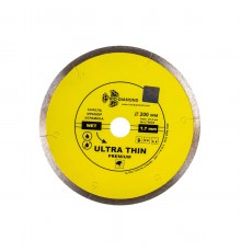Диск алмазный TRIO-DIAMOND UTW505 сплошной ультратонкий hot press 200х25,4 мм