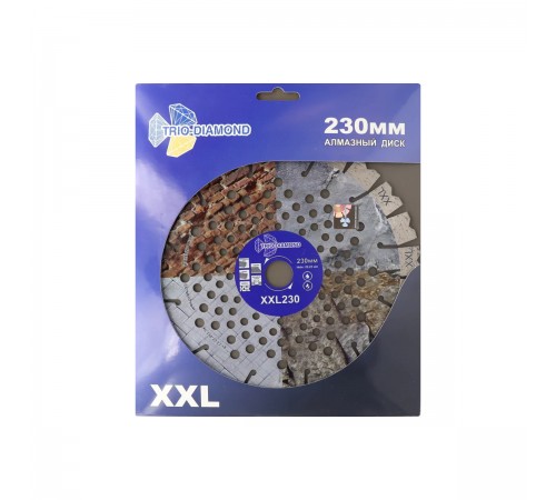 Диск алмазный TRIO-DIAMOND SEGMENT XXL 230*18*22.23 толщина реж. кромки 2.5мм
