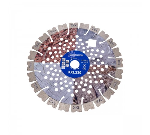 Диск алмазный TRIO-DIAMOND SEGMENT XXL 230*18*22.23 толщина реж. кромки 2.5мм