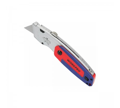 WP213016 Нож WORKPRO складной с двумя лезвиями 170х35х20мм