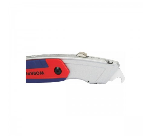 WP213016 Нож WORKPRO складной с двумя лезвиями 170х35х20мм