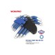 WP222010 Набор шестигранных ключей WORKPRO PRO с шаровидными наконечниками 9шт.