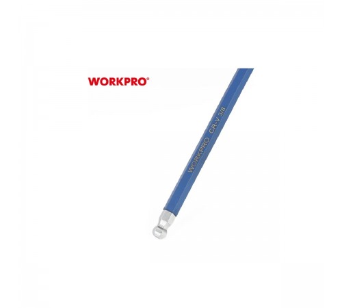 WP222011 Набор шестигранных ключей WORKPRO LONG PRO с шаровидными наконечниками 9шт.