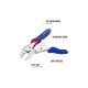 WP231074 Клещи зажимные WORKPRO закругленные 2К 250мм (10") CR-V