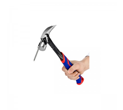 Молоток-гвоздодер WORKPRO 450г цельнометаллический WP241013