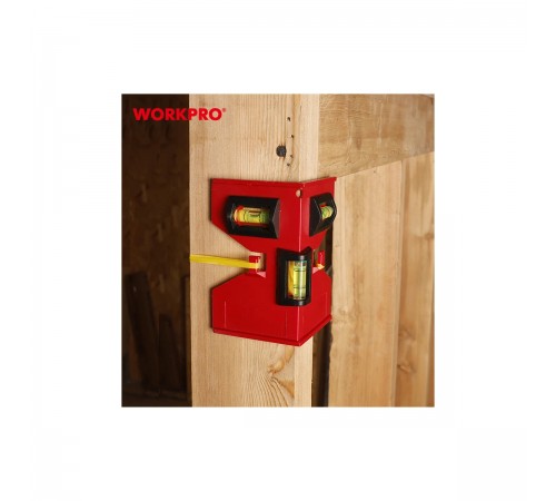 WP262029 Уровень магнитный WORKPRO, угловой, 125х75мм