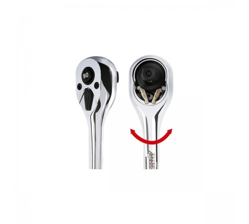 WP271004 Трещотка WORKPRO с каплевидной рукояткой,1/4",DR/90T