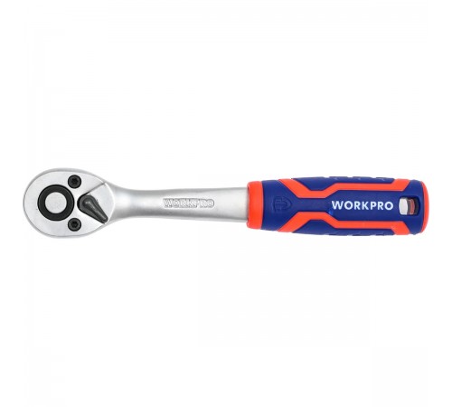 WP271010 Ключ трещеточный WORKPRO 2К CR-MO PRO 1/4" 72Т