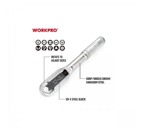 WP272015 Ключ универсальный WORKPRO 7-22мм