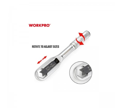 WP272015 Ключ универсальный WORKPRO 7-22мм