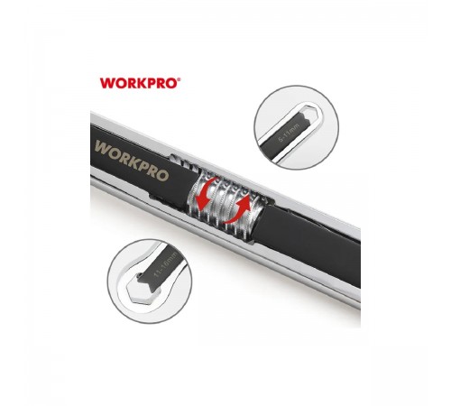 WP272017 Ключ универсальный WORKPRO 5-16мм