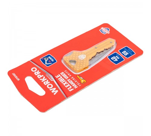 Нож WORKPRO для ключей 2,5" золотой WP381007