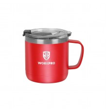 WP389014 Кружка изометрическая с крышкой и ручкой WORKPRO 413 мл