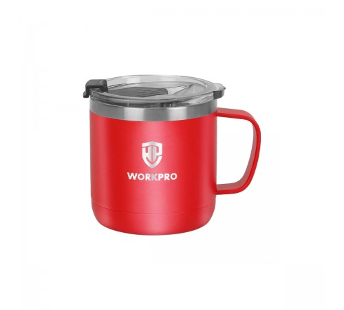 WP389014 Кружка изометрическая с крышкой и ручкой WORKPRO 413 мл