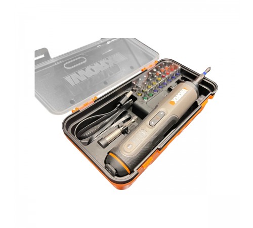 Отвертка аккумуляторная WORX WX 240 + набор бит (26 шт)