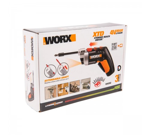 Отвертка аккумуляторная WORX WX252 4V XTD