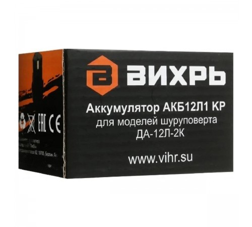 Дрель-шуруповерт аккумуляторная Вихрь ДА-12Л-2К (2,0 Ач)