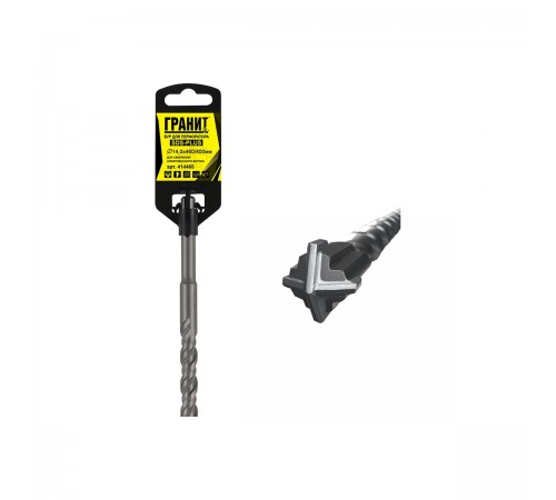 414460 Бур ГРАНИТ SDS+ Quadro-X 14х460