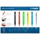 Маркер меловой ЗУБР Профессионал ММ-400 2мм синий круглый 06332-7