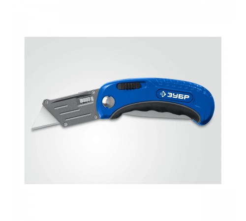 Нож ЗУБР Компакт-2-А24 складной универсальный 2в1 с трапециевидным лезвием 09227