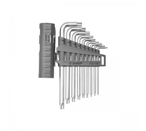 Ключи имбусовые набор ЗУБР ЭКСПЕРТ, Cr-Mo, TORX, 9 пр 2745-4-1_z01