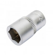 ЗУБР 1/4", 10 мм, Cr-V сталь, хромированная, торцовая головка 27715-10