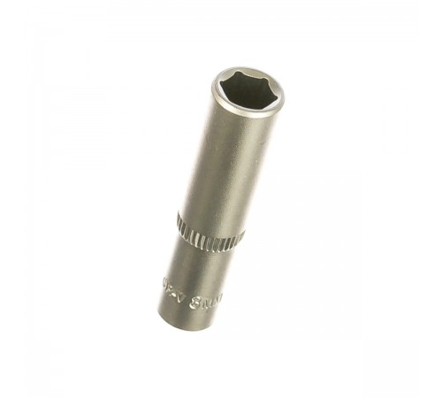 ЗУБР 1/4", 8 мм, Cr-V сталь, хромированная, торцовая головка 27717-08