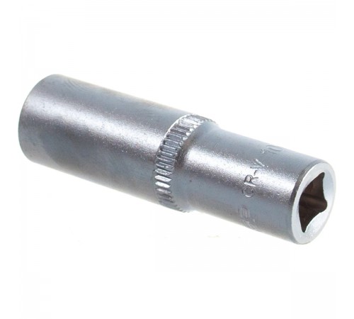 ЗУБР 1/4", 10 мм, Cr-V сталь, хромированная, торцовая головка 27717-10