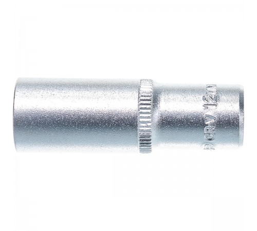 ЗУБР 1/4", 12 мм, Cr-V сталь, хромированная, торцовая головка 27717-12