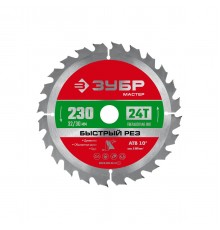 Диск пильный по дереву ЗУБР 230*32/30мм 36910-230-32-24_z01