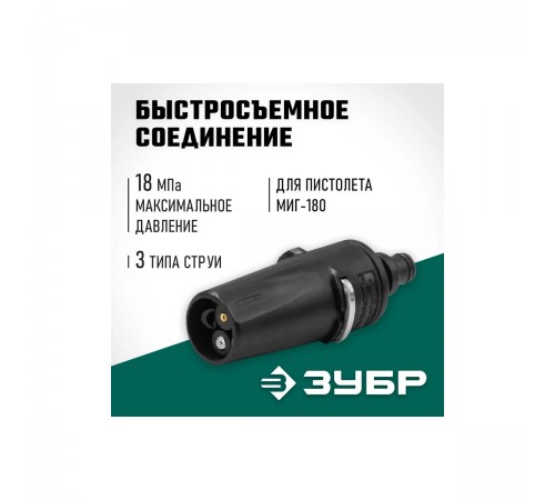 70405-180 Насадка ЗУБР для пистолета МИГ-180,регулируемая,3режима