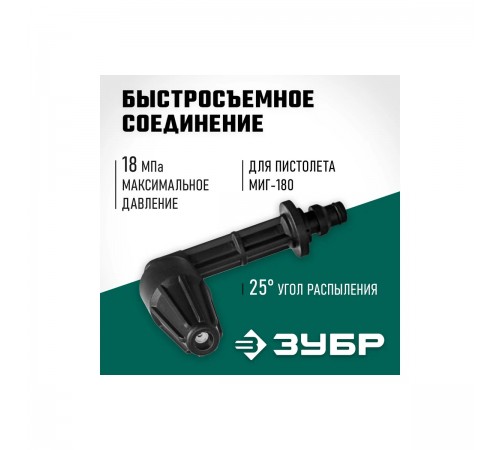70408-180 Насадка ЗУБР для пистолета МИГ-180 угловая
