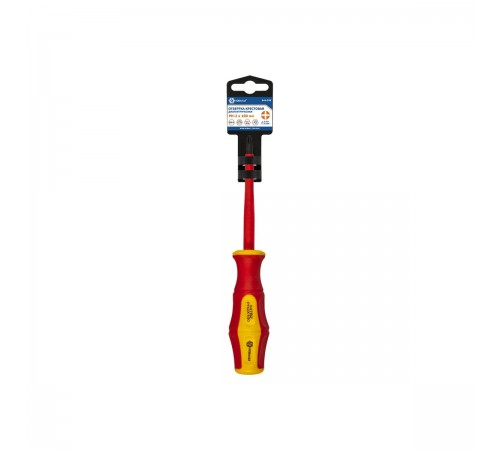 646-508 Отвертка КОБАЛЬТ Uktra Grip PH-2 х 100мм CR-V 2-х компонентная рукоятка, подвес