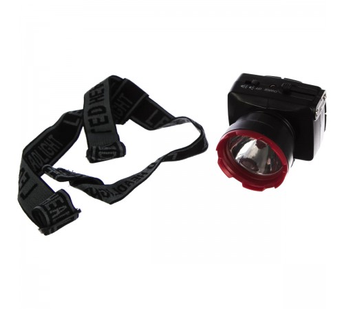 КОСAccuH1WLED Фонарь аккум. налобный КОСМОС H1W LED 1Вт 2 режима аккум. 0.5А.ч. ЗУ 220В