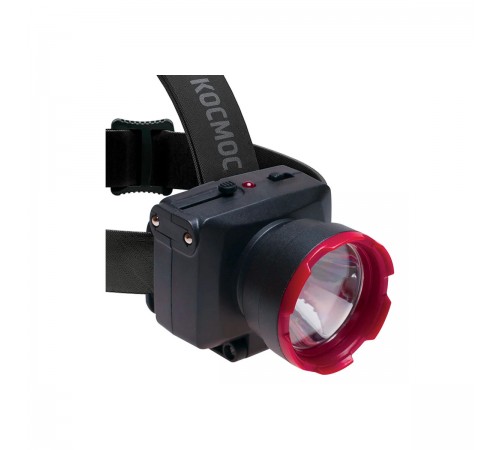 КОСAccuH1WLED Фонарь аккум. налобный КОСМОС H1W LED 1Вт 2 режима аккум. 0.5А.ч. ЗУ 220В