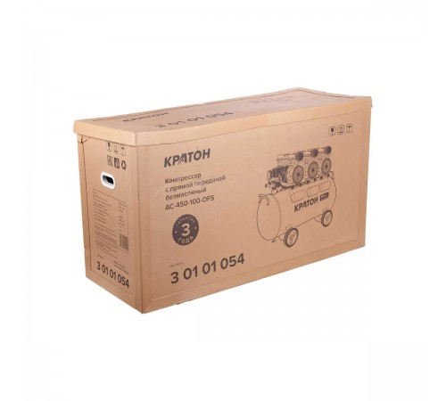 Компрессор с прямой передачей безмасляный Кратон AC-450-100-OFS арт. 3 01 01 054