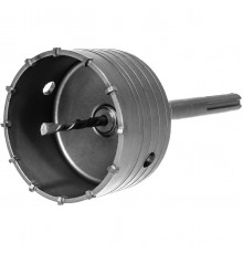 038-852 Коронка твердосплавная ПРАКТИКА SDS-Max ударная 100 мм (1шт.) клипса