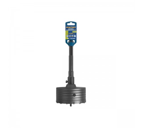 038-869 Коронка твердосплавная ПРАКТИКА SDS-Max ударная 120 мм (1шт.) клипса