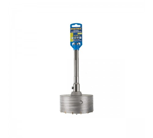 917-958 Коронка твердосплавная ПРАКТИКА SDS-Max ударная 125 мм (1шт.) клипса