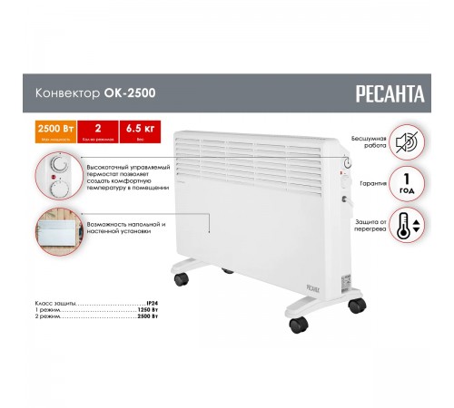 Конвектор Ресанта ОК-2500 67/4/10