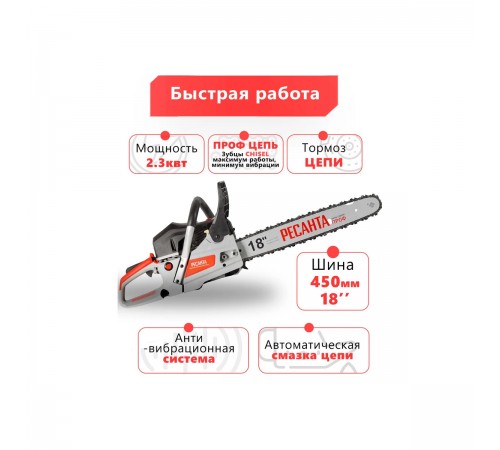 70/6/13 Бензопила Ресанта БП-4518