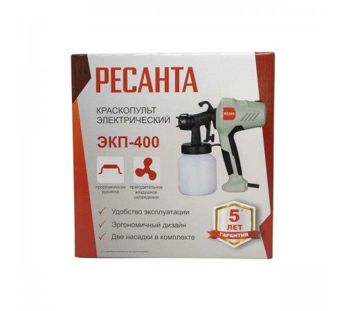 Краскопульт электрический ЭКП-400 Ресанта 75/17/1