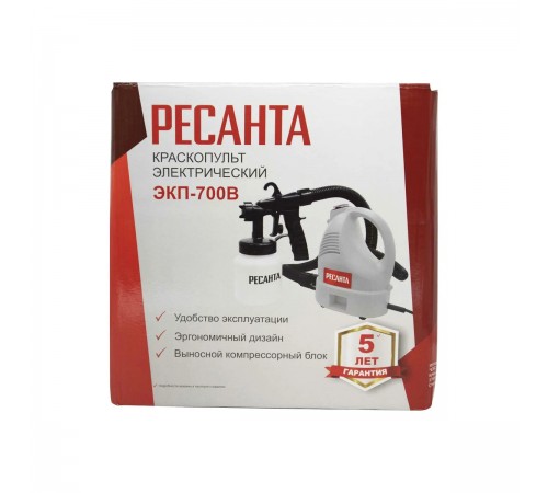 Краскопульт электрический ЭКП-700В Ресанта 75/17/2