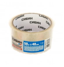 12055-50-50_z02 Клейкая лента СИБИН  48мм х50м, прозрачная