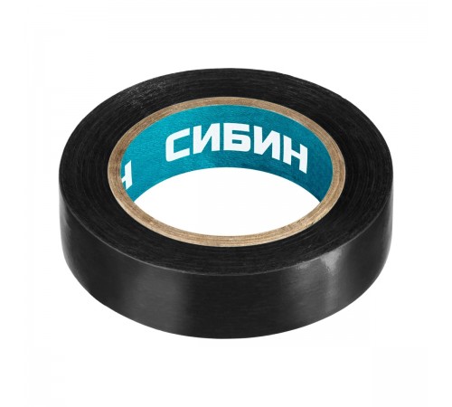 1235-2 Изолента СИБИН черная, ПВХ, 15мм х 10м