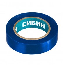 1235-7 Изолента СИБИН синяя, ПВХ, 15мм х 10м